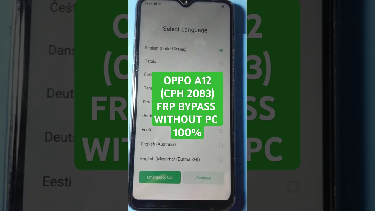Oppo A12 (CPH2083) FRP BYPASS! JUST ONE CLICK.100% DONE