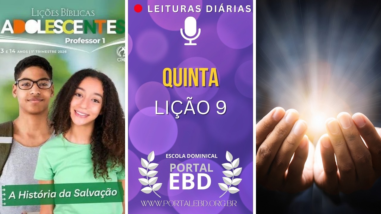 Adolescentes - Leitura Diária de Quinta | 1 Ts 4.3 | 1º Trimestre de 2026 | Lição 9