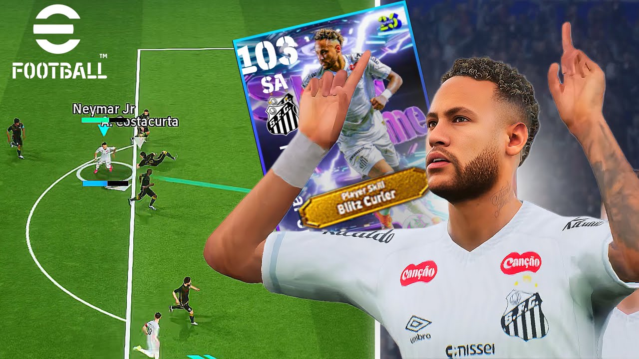 NEYMAR 103 BLITZ CURLER chegou pra ser o MELHOR BLITZ GRÁTIS do Efootball Mobile