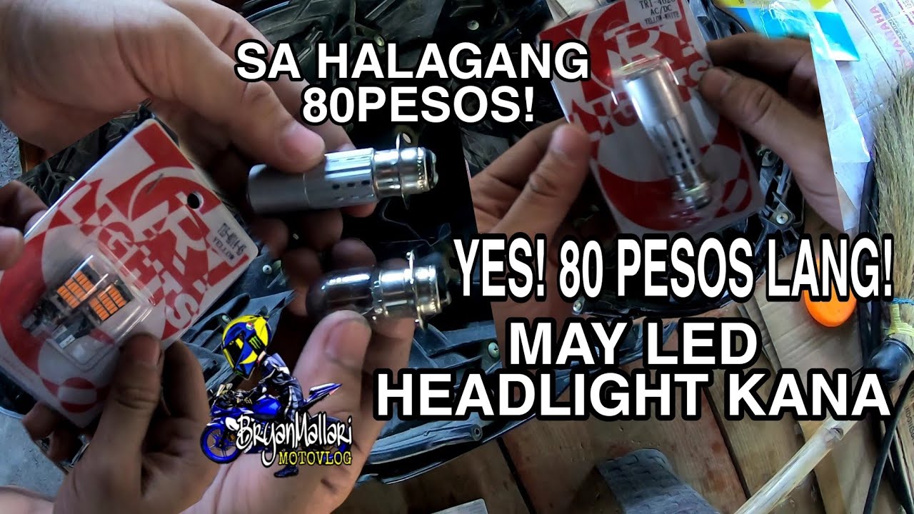 HOW TO INSTALL LED HEADLIGHT BULB | PAANO MAGPALIT NG ILAW NG HEADLIGHT |  MIO I 125
