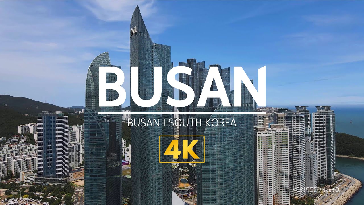 4K UHD 한국 국내여행지 추천 드론 영상 :  부산 가볼만한 곳 / 해운대, 센텀시티, 광안리, 서면, 남포동 풍경 /랜선여행