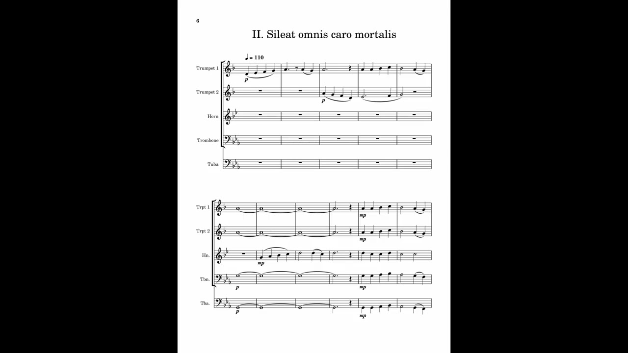 Two Chants for Brass Quintet