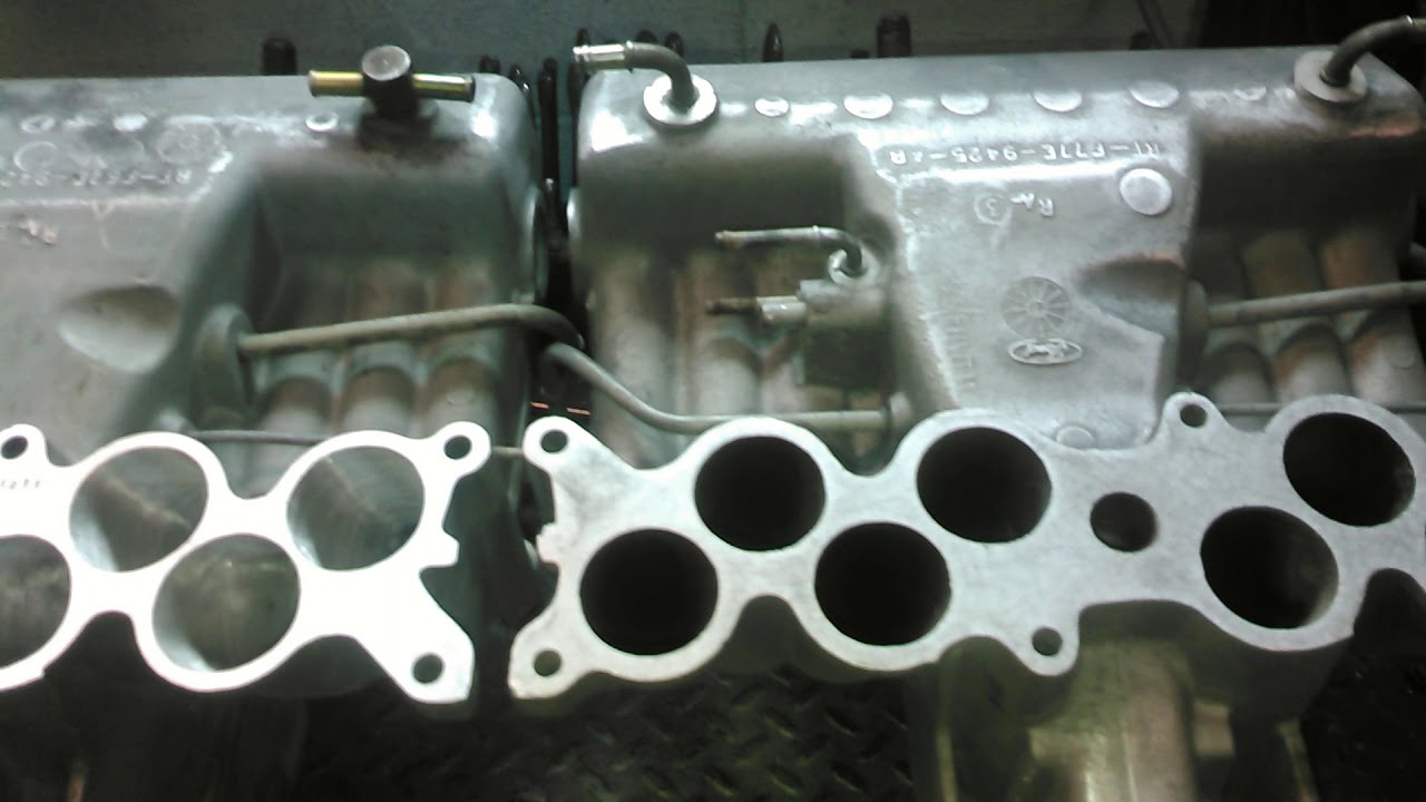 GT40 upper manifold porting part 2 big Bigdogs Porting.