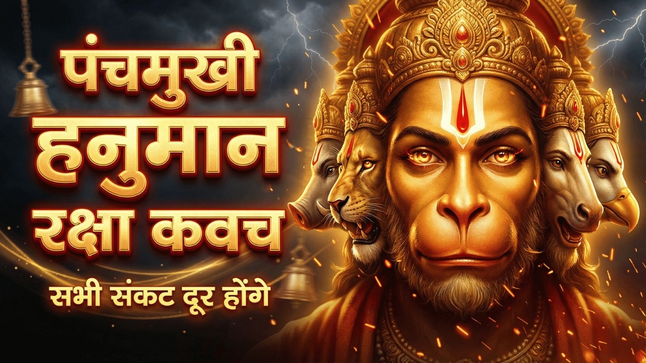 Panchamukhi Hanuman Raksha Kavach | Powerful Protection Mantra | Daily Hanuman Kavach Path