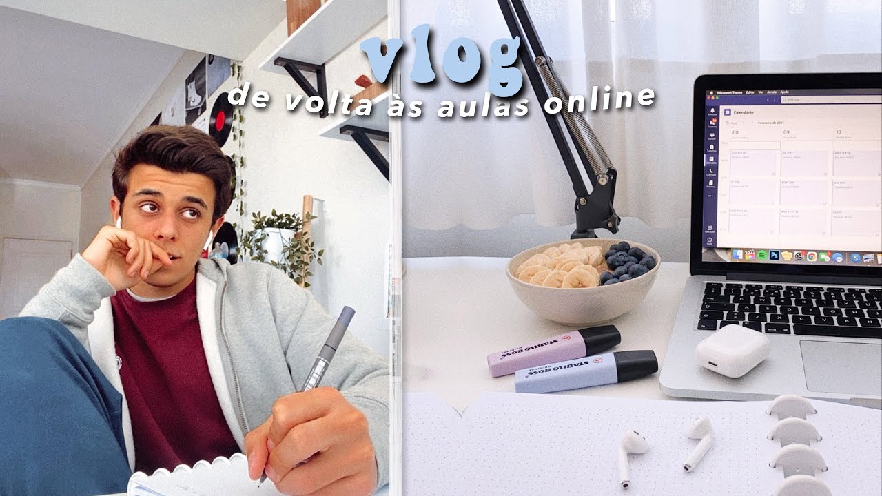 COMEÇARAM AS AULAS ONLINE! *productive vlog*