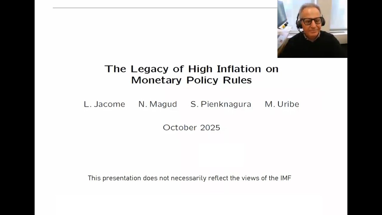 Martín Uribe – The legacy of high inflation on monetary policy rules