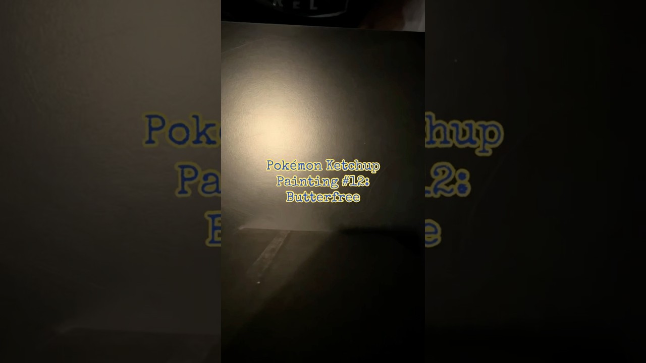 Pokémon Ketchup Painting #12: Butterfree! 