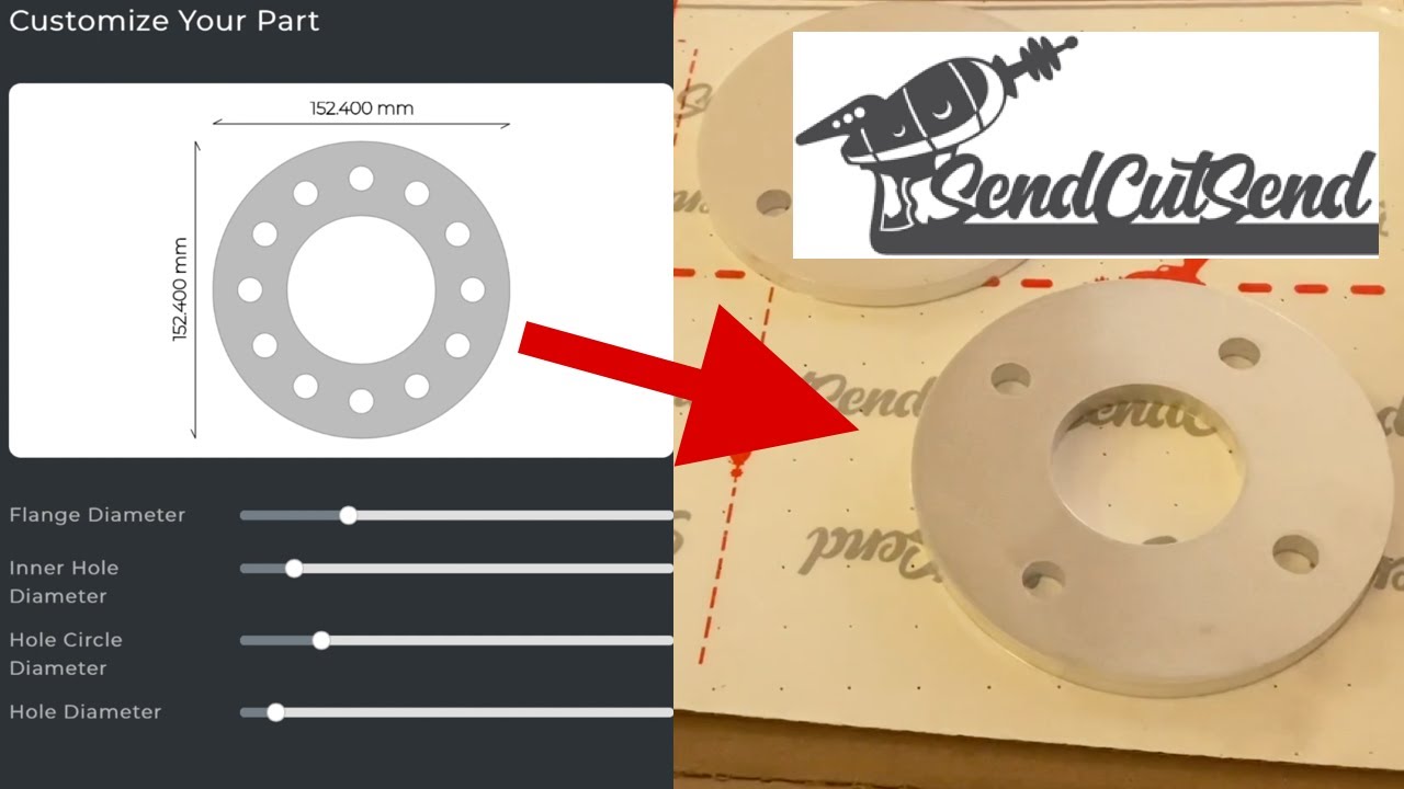 SendCutSend Review | How to use Free Parts Builder feature on Send Cut Send to design parts