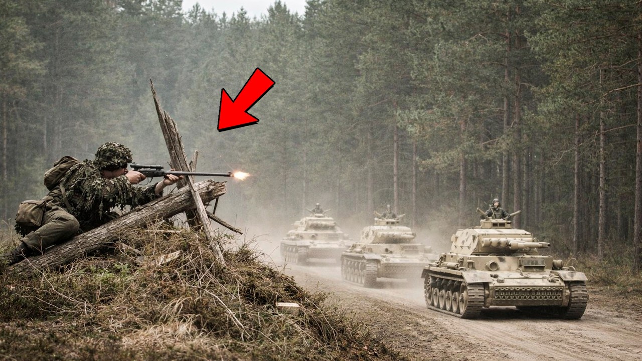 Ils se moquaient du spot du sniper « Fantôme » — puis il stoppa des chars allemands 6 heures