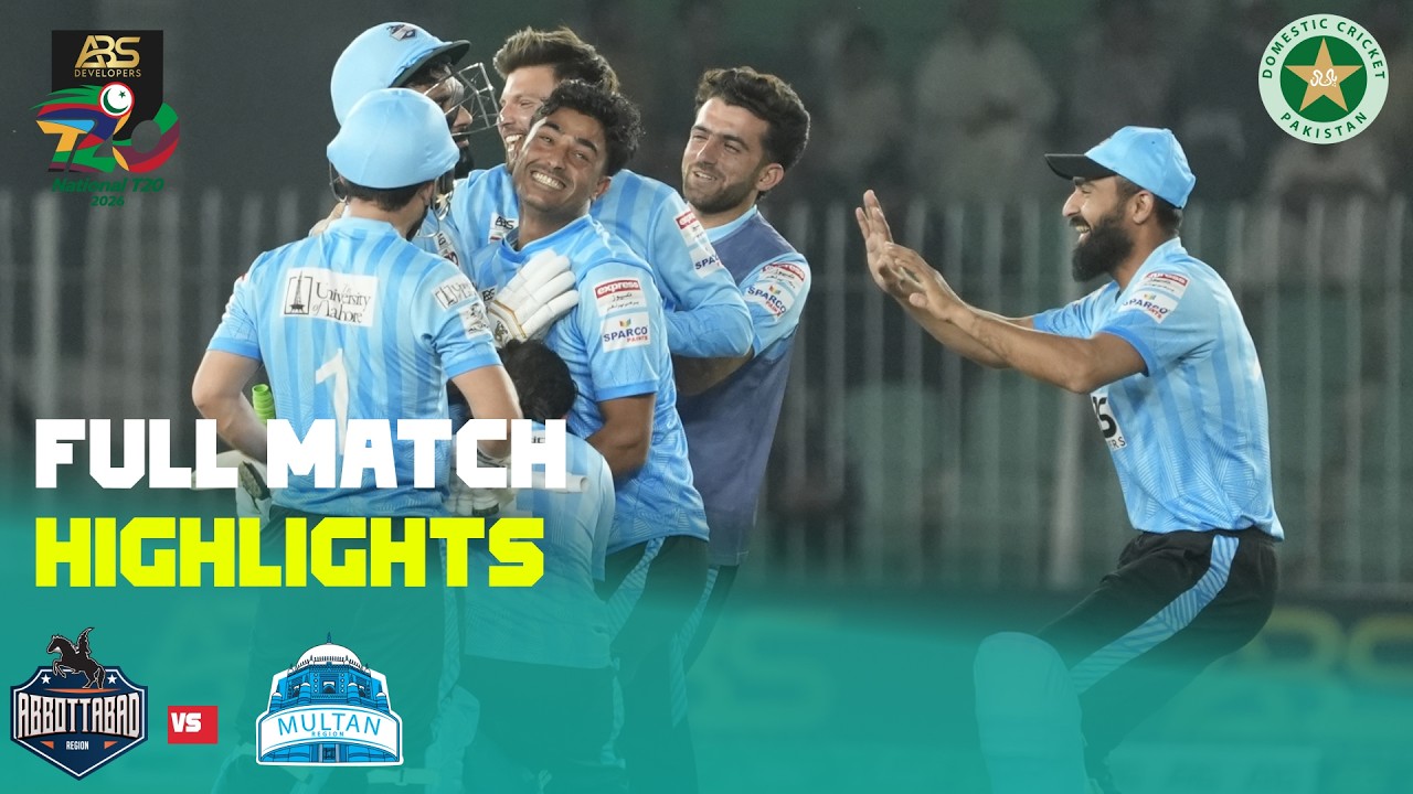 Full Highlights | Abbottabad vs Multan | M3 | ABS Developers National T20 Cup 2026 | MZA1K