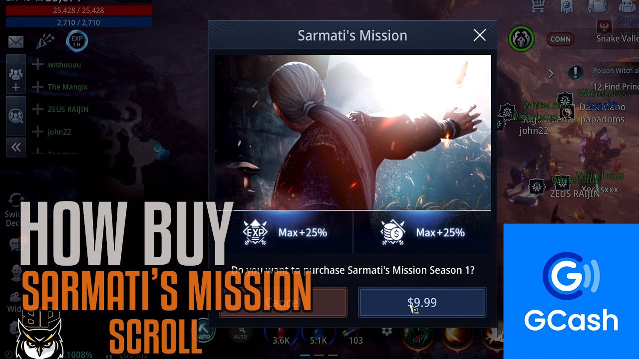 How to Buy Sarmatis mission scroll (tagalo) mir4