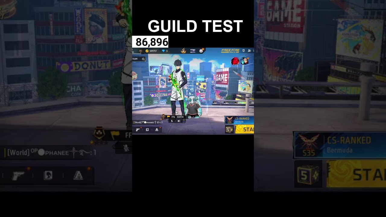 FFG UNIVERS LIVE GUILD TEST | free fire live |  ff live | live guild test | #freefirelive