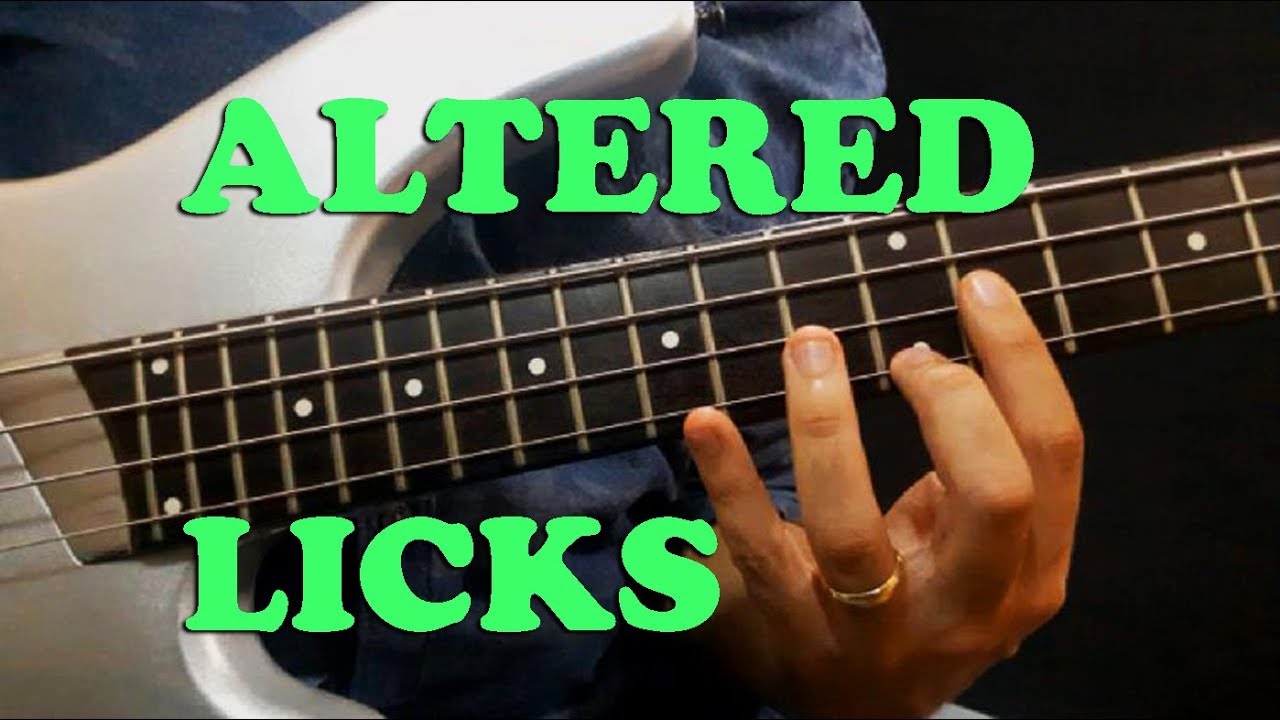 LEARN 2 JAZZ LICKS FOR BASS NOW /// Altered Scale Licks
