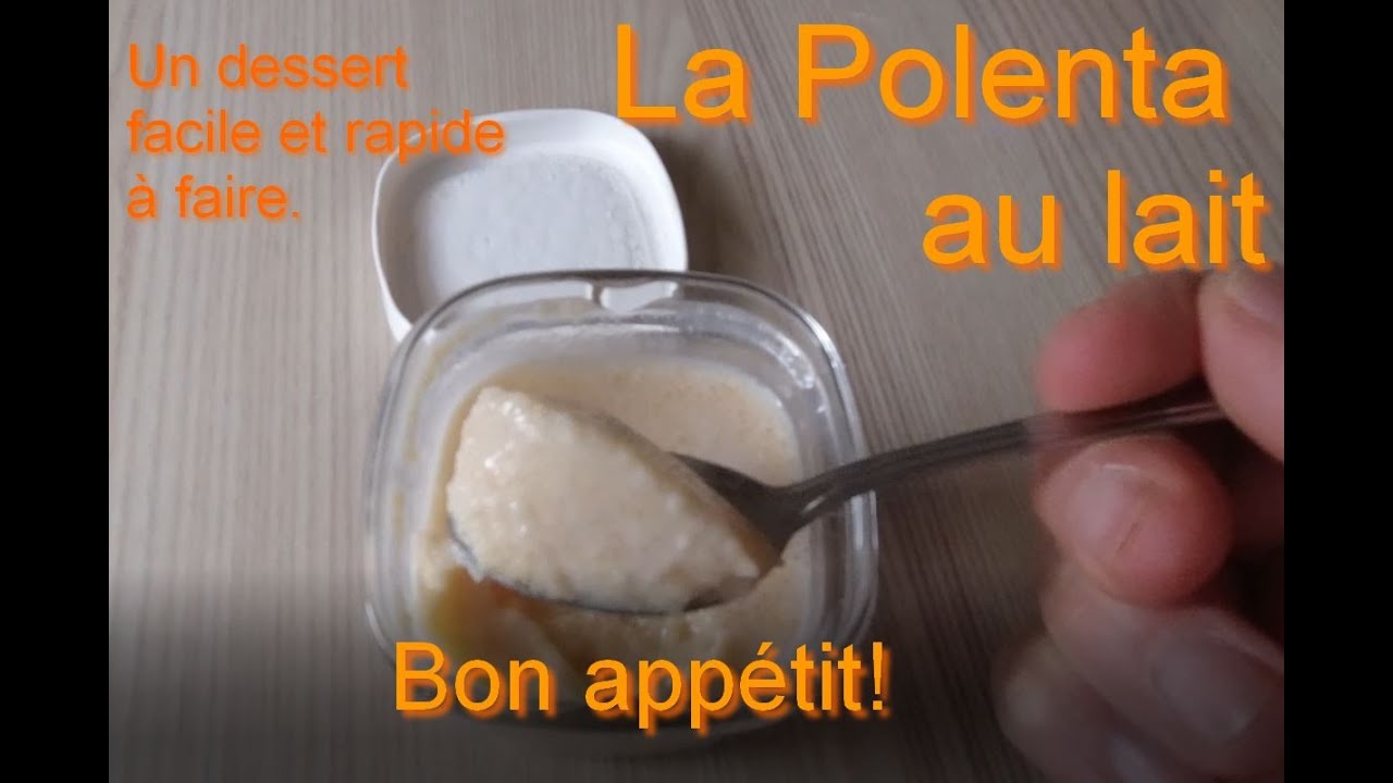 Dessert à la polenta.