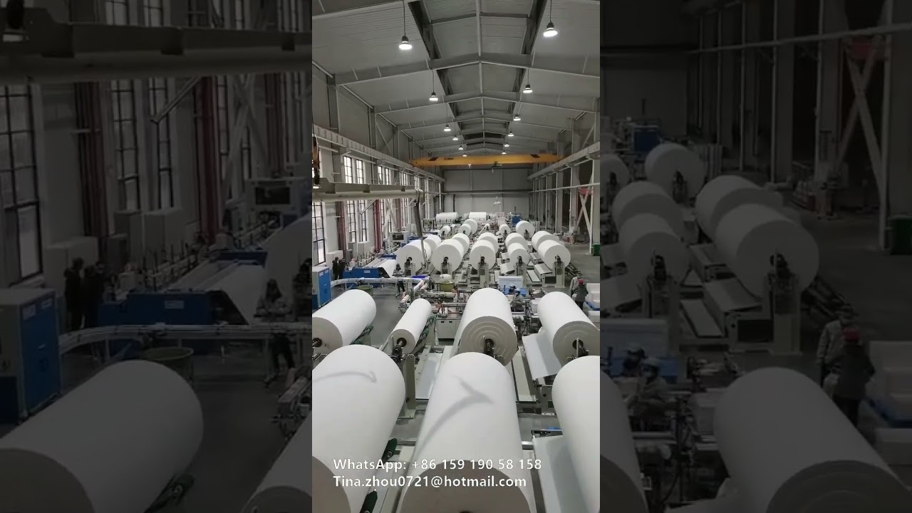 Toilet Paper Roll Rewinding Machine Toilet Tissue Making Machine  Kitchen Towel Roll Production Line