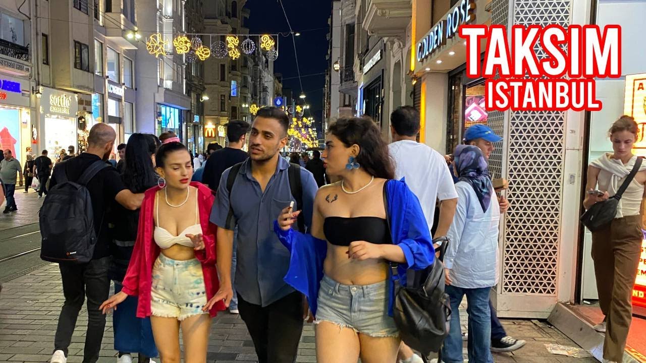 Taksim Night Walk Istanbul - 4K Walking Tour | Istanbul, Turkey (September 2025) | Lady Walks