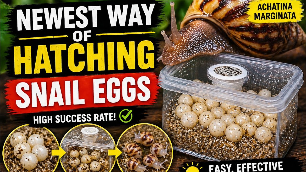 The newest way of hatching snail eggs /2025