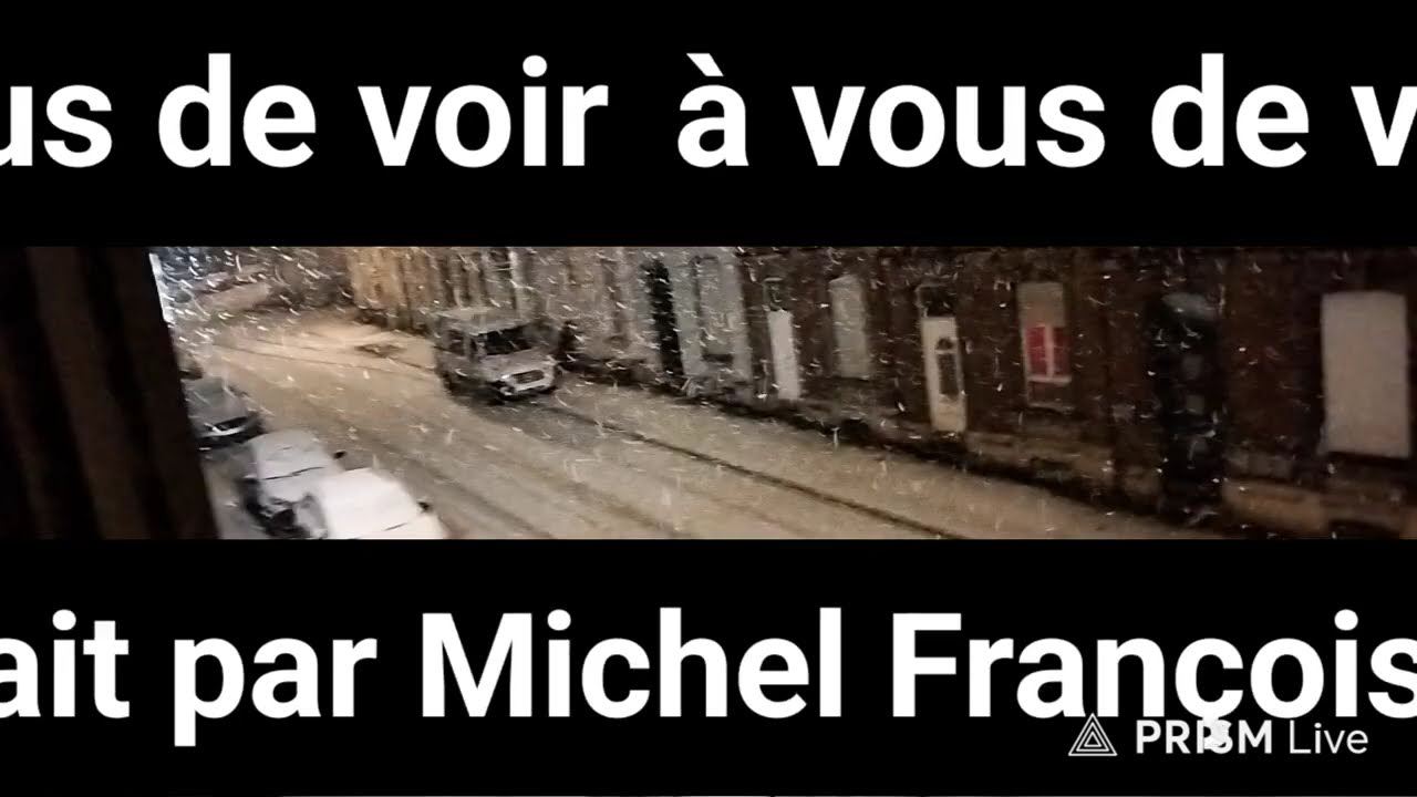 Voici la neige la nuit avec de la musique fait le 15/02/2026