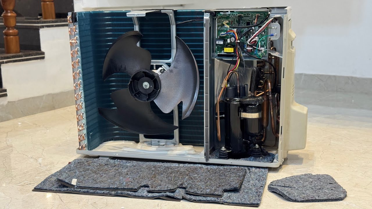 DAIKIN MTKM50UV AC UNBOXINGH AND OUTDOOR OPEN