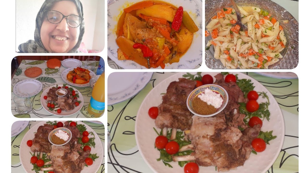 أجيو دوزو معايا نهاري اللحم مفور في كسكاس بطريقة زمن جميل مع مريقة في حوار مع شربة خضرة لذيذة🇲🇦👍