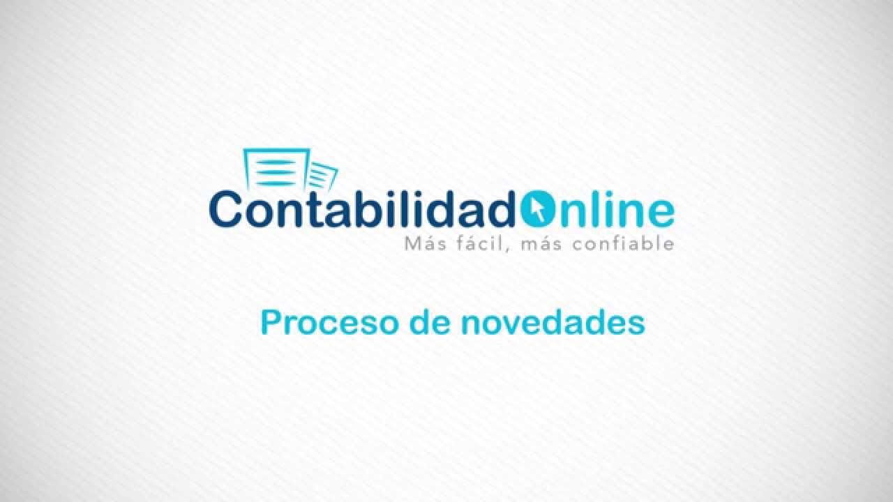 Procesos de novedades - Contabilidad On Line