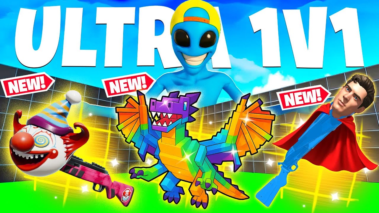 [🚨 SECRET CODES & LOCATIONS 🚨] FORTNITE ULTRA 1V1 ALL GUNS & VEHICLES 🎯 FFA MAP CODE: 3459-9952-0053