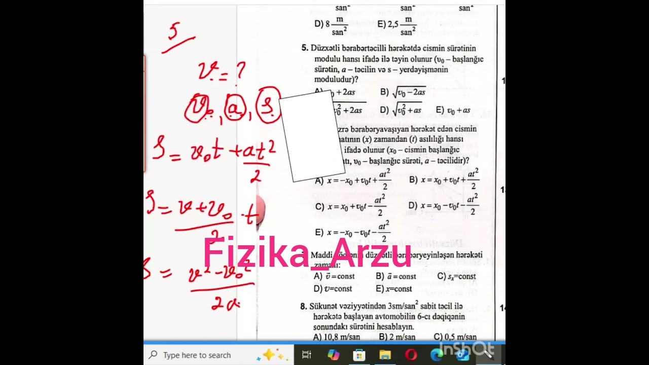 &Ouml;yrənmək istəyənə dərsin əyani və ya online olmasının elə də fərqi yoxdur ✅️👩&zwj;🏫  #fizika #online