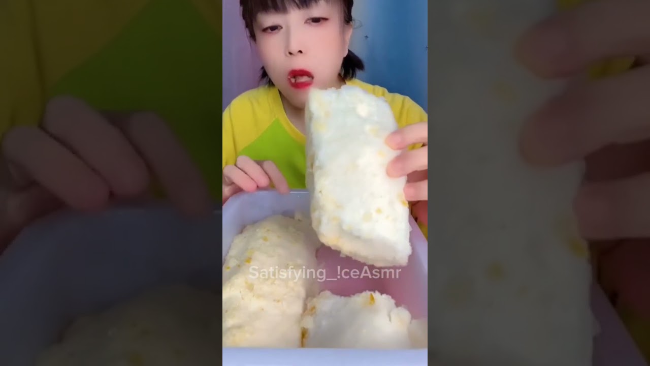 REFROZEN ICE EATING #iceasmr #freezerfrost #softice #dryice #refrozenice #iceeating #asmrsounds