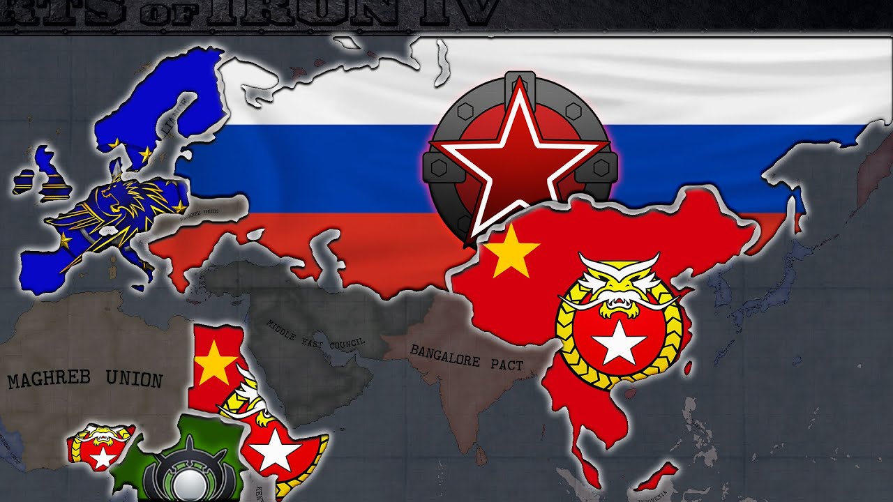 2045 Alternative World C&C Generals Zero:Hour ROTR WW3 - Hoi4 Timelapse