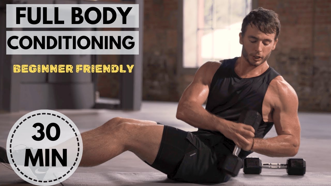 30 Min Full Body Conditioning Workout at Home (Dumbbells + Bodyweight) Take Off Series