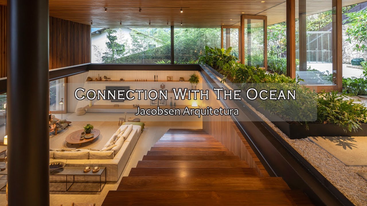 Exploring An Oceanfront House Design From Steel, Stone, and Wood Seamless Connection with The Sea
