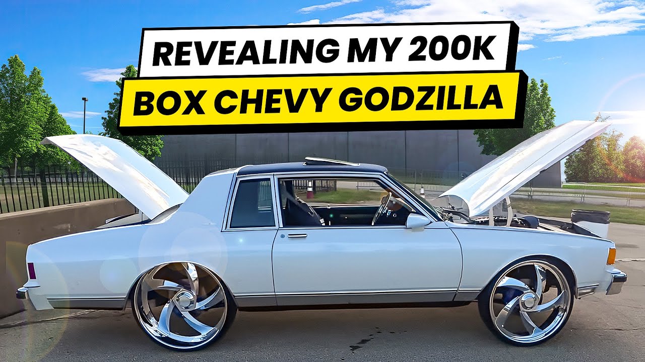 REVEALING MY 200K BOX CHEVY GODZILLA AT ROLLING INTO THE SPEEDWAY CARSHOW 