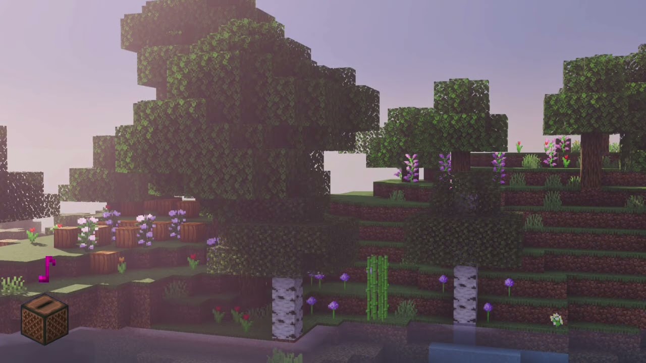 Take a break with Minecraft musics in Flower Florest Biome (ambient sound + C418)