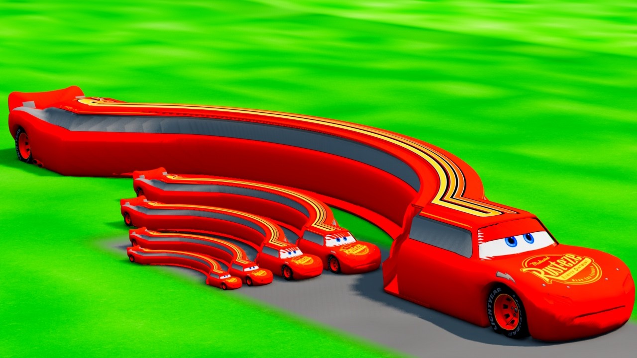 Big & Small D Shape McQueen Cars Vs thomas Train The Tank Engine Vs Portal Vs cars_Beamng.drive