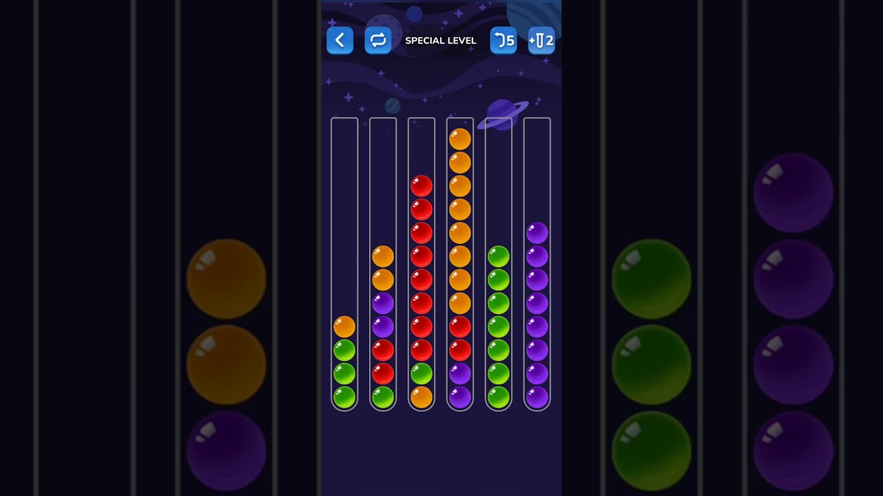 Trending Video Games Ball Sort Game-Color Puzzle #virsl #trending #asmrsounds 