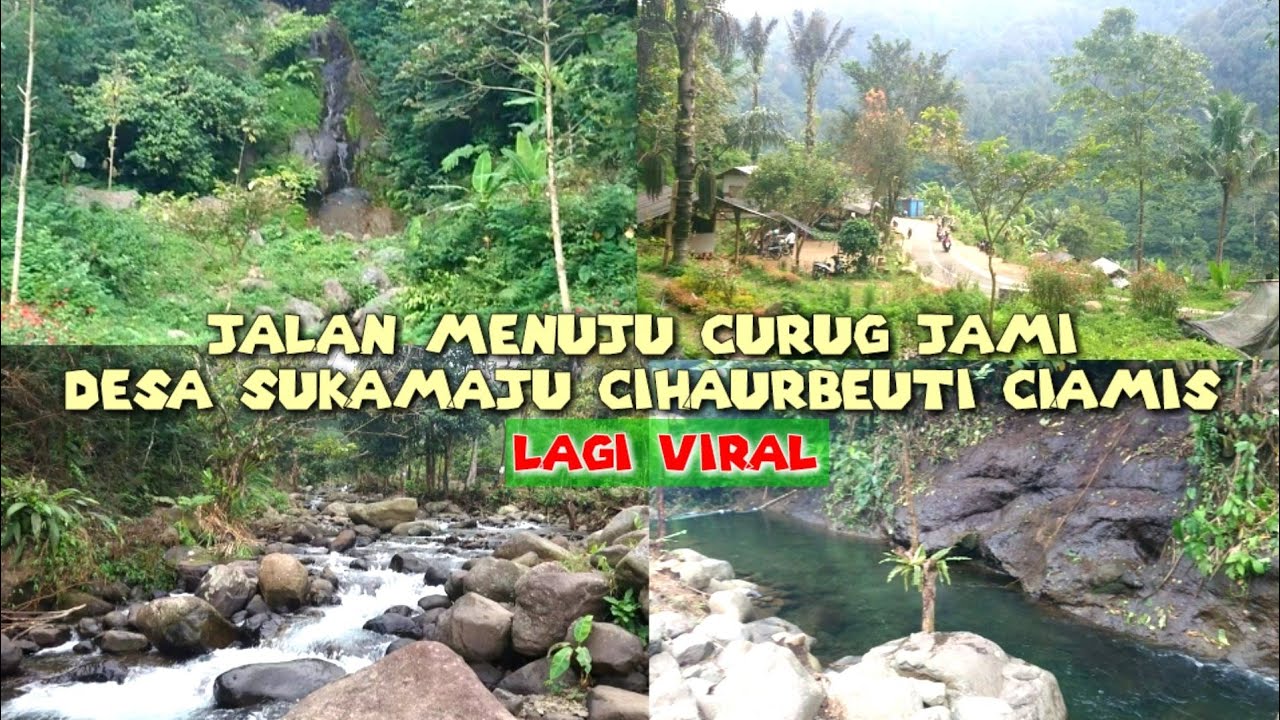 airnya sebening kaca📍curug jami - desa sukamaju cihaurbeuti ciamis