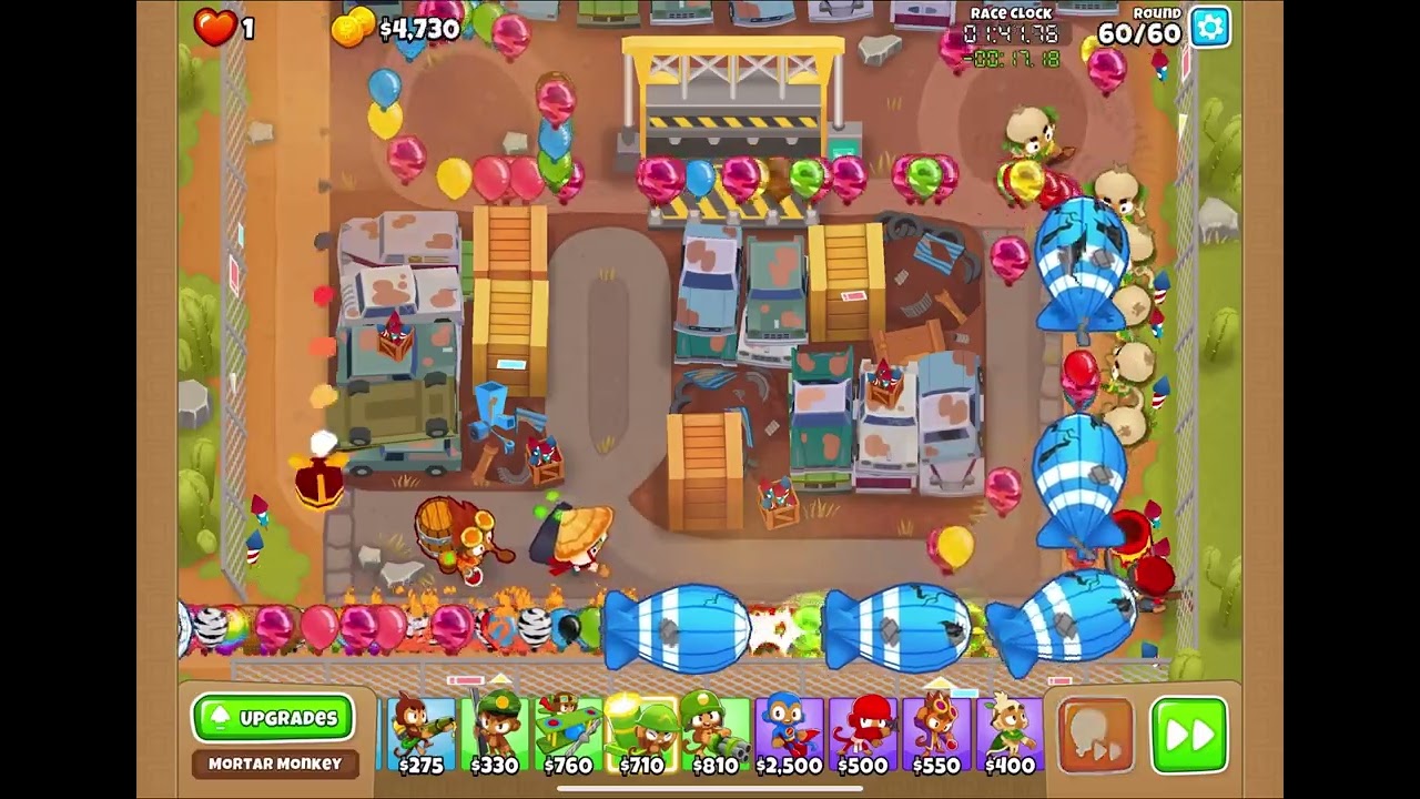 Scrapyard race (Btd6) top 10% mobile friendly guide, minimal monkey knowledge required