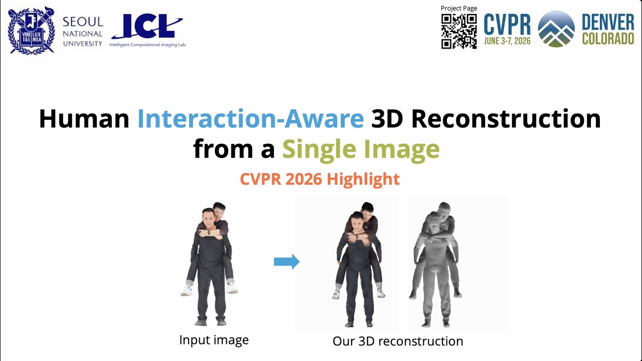 [CVPR 2026 Highlight] Human Interaction-Aware 3D Reconstruction from a Single Image