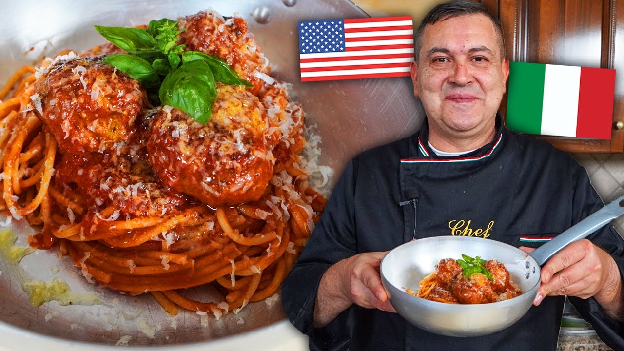 SPAGHETTI and MEATBALLS - Ricetta della PASTA con le POLPETTE
