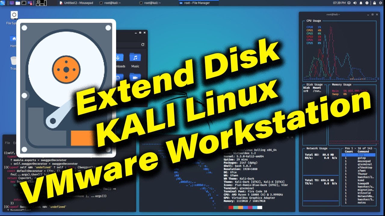 Increase disk space kali Linux VMware workstation. How to Extend | Expand Disk space on Kali Linux.