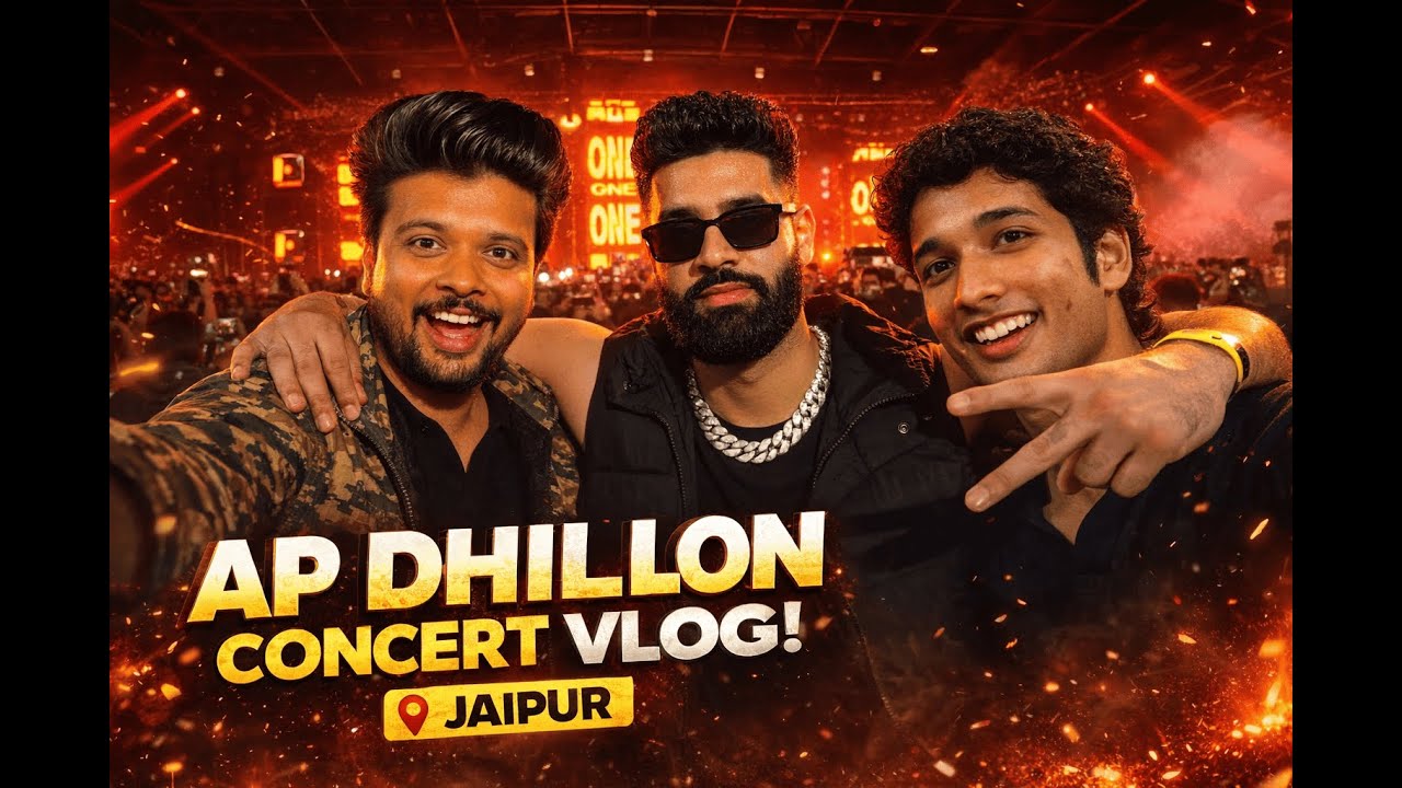 In AP Dhillon's concert 😱 with mister_jaipur😀
