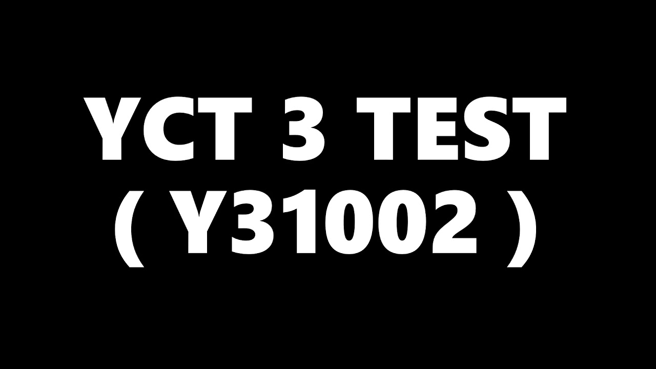 YCT 3 Chinese Kids Test Y31002 Simple Chinese 汉语水平考试
