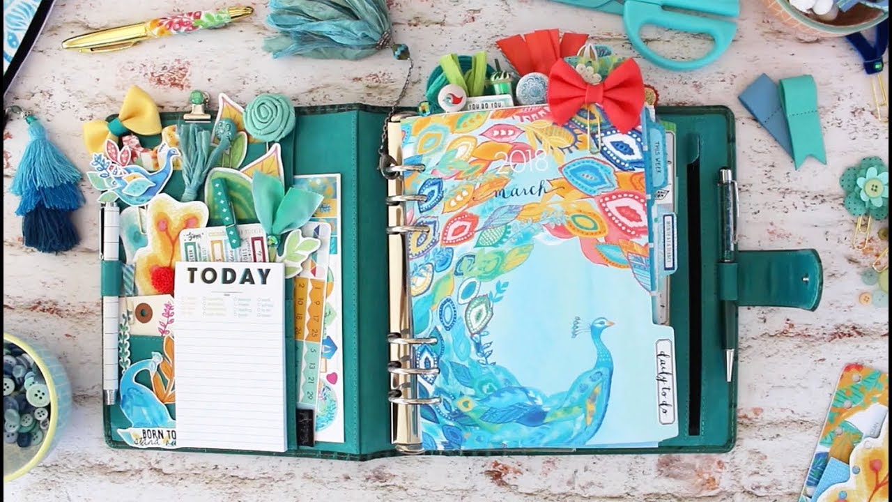 Cocoa Daisy March 2018 planner set up.