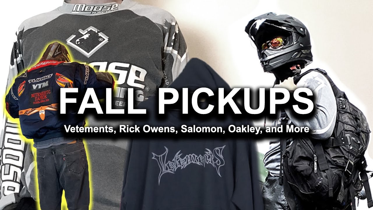 Fall Pickups for 2022 (Vetements, Rick Owens, Salomon, Oakley, Vintage and More)