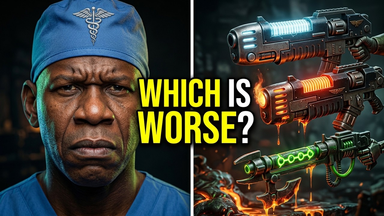 Хирург реагирует: энергетическое оружие из Warhammer 40K превратит вас в жидкость изнутри