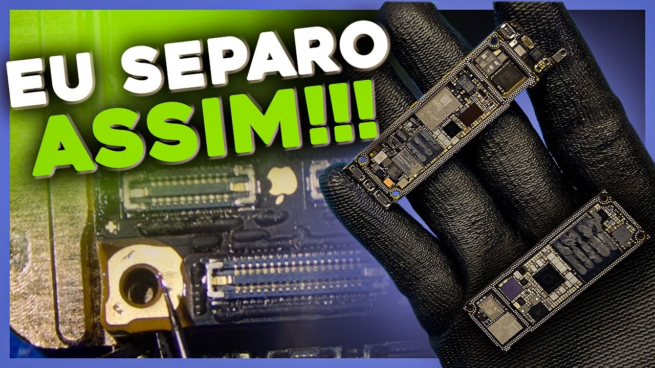 Como Separar e Unir as Placas do iPhone X ao 14! (Aula 1)