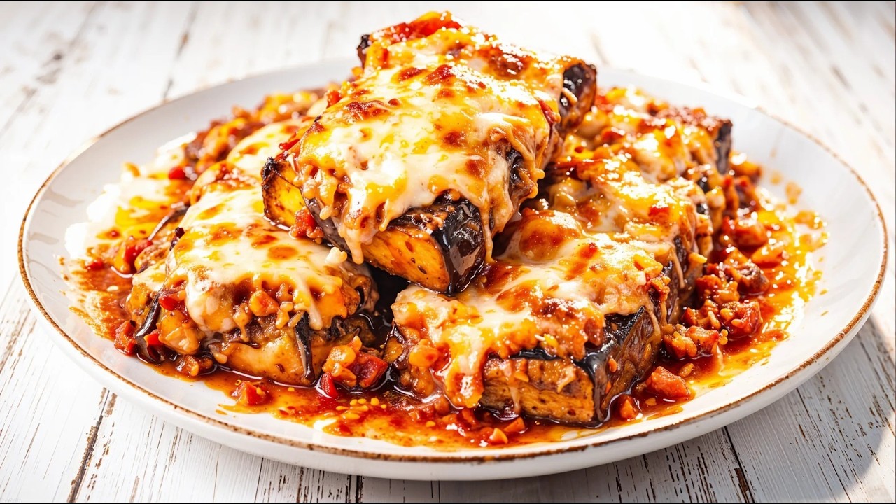 Eggplant, The Family Dinner Everyone Goes Crazy For! Eggplant with Beef in Cheese Sauce