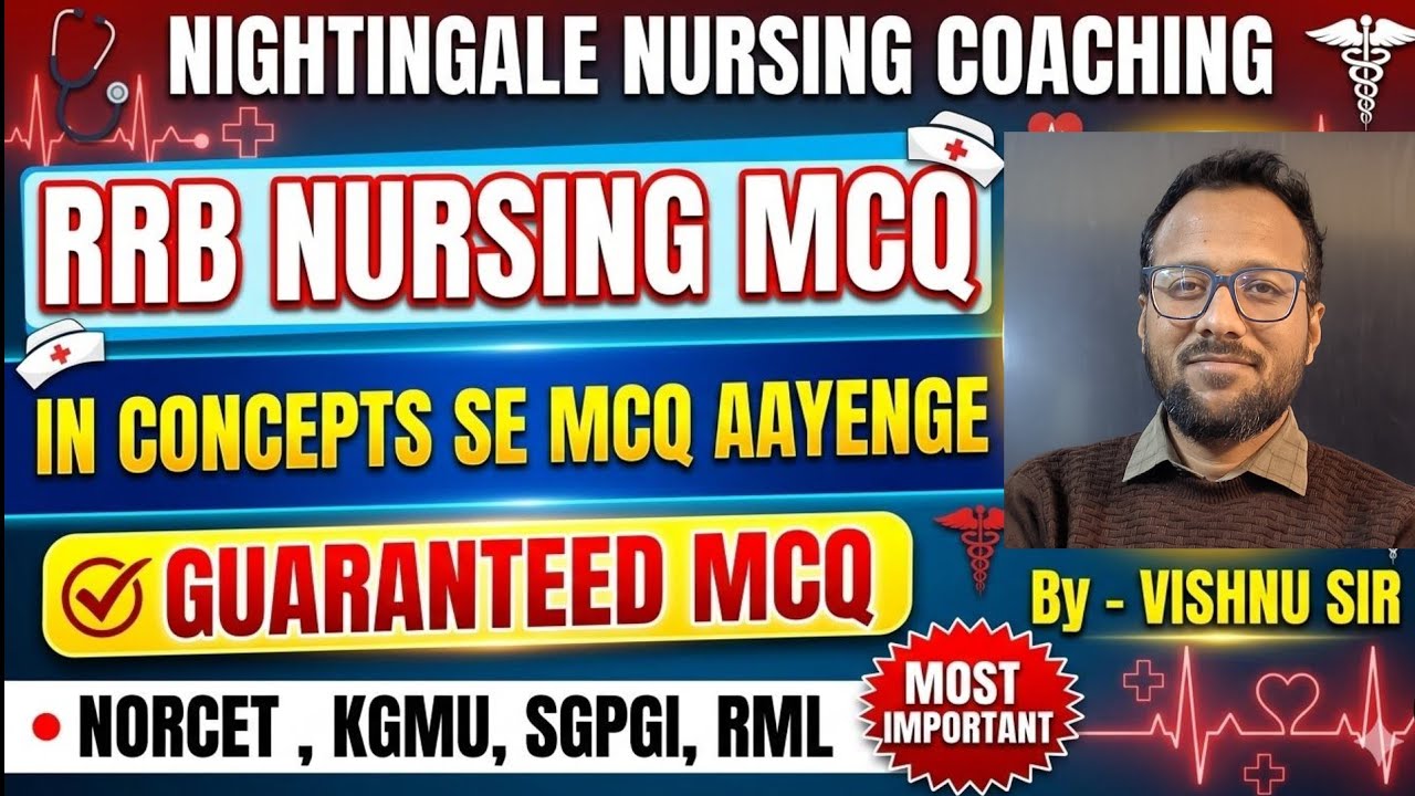 RRB NURSING SUPRITENDENT MCQ