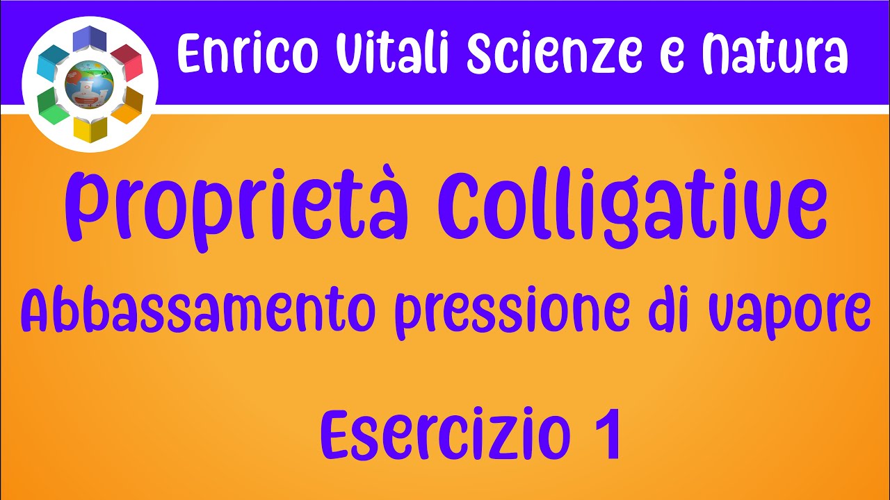 Le Proprietà Colligative. Abbassamento della pressione di vapore. Esercizio 1.