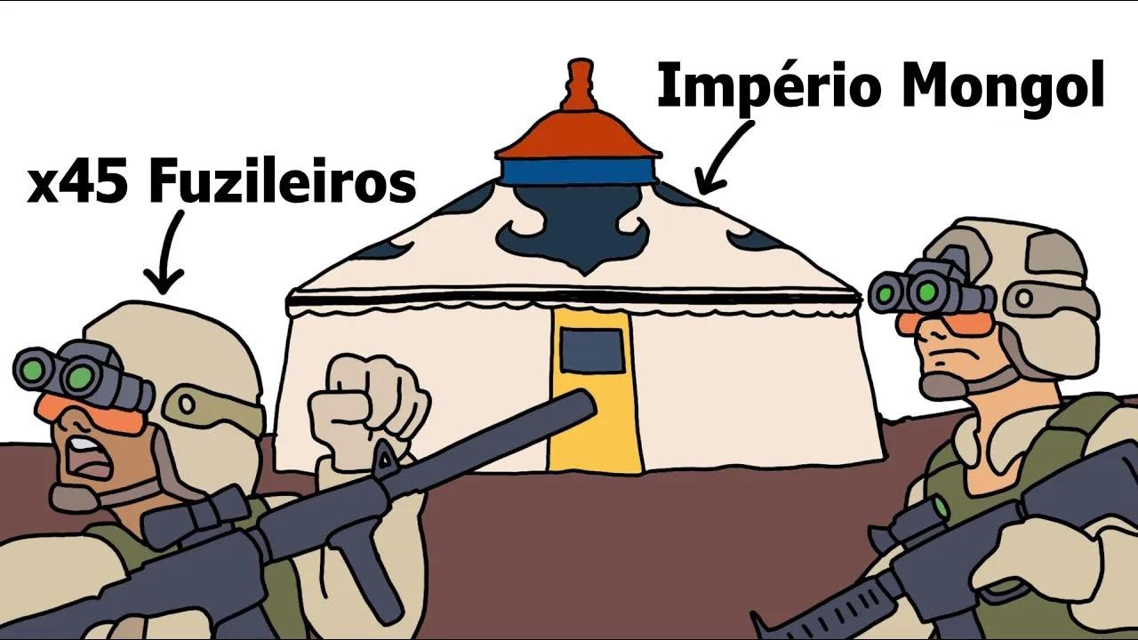 E se um pelotão de fuzileiros americanos tivesse que conquistar o Império Mongol?